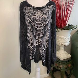 NWOT rhinestone tunic